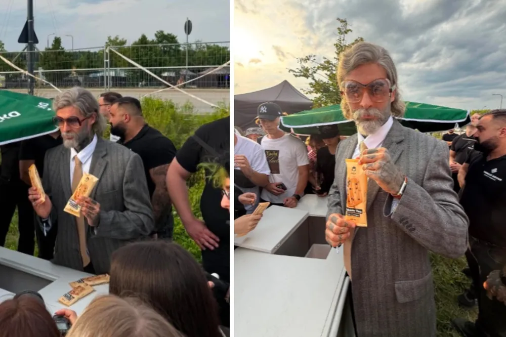 Znany raper w przebraniu na festiwalu w Łodzi. Poznajecie? WIDEO