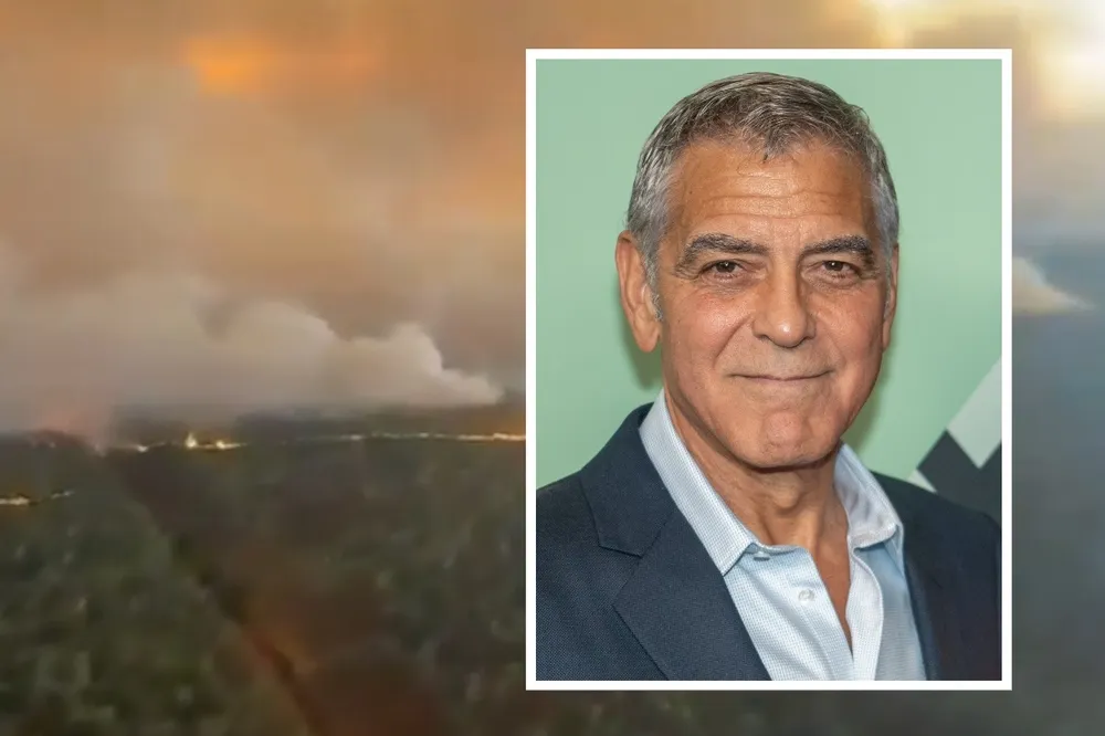 George Clooney ewakuowany przez pożary we Francji. "Nie wiemy, czy nasz piękny dom przetrwa"