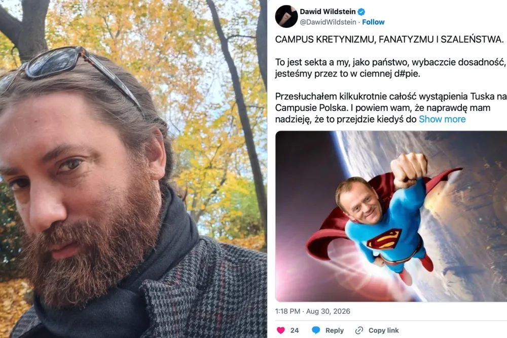 Dawid Wildstein ostro o wystąpieniu Tuska na Campusie. „Przejdzie kiedyś do podręczników”