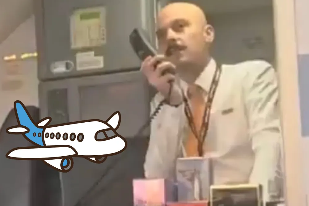 Czy leci z nami komik? Steward Ryanaira hitem internetu