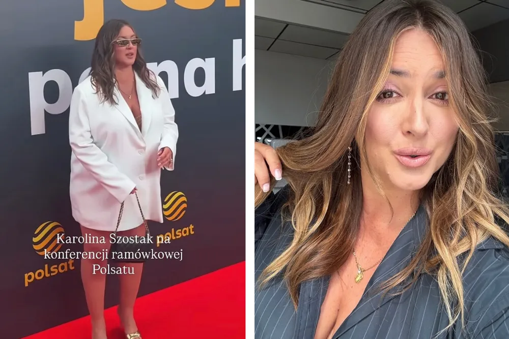 Karolina Szostak przegięła z ubiorem? Ultrakrótka mini na ramówce Polsatu