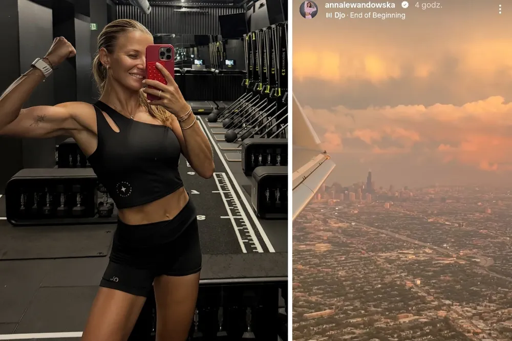 Anna Lewandowska melduje się w Chicago. Pokazała wyjątkowy widok z pokładu samolotu