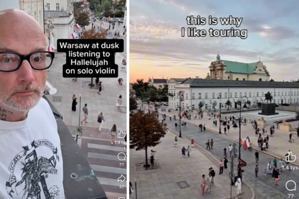 Moby zachwycił się tym widokiem w Warszawie. Nagrał uliczną skrzypaczkę