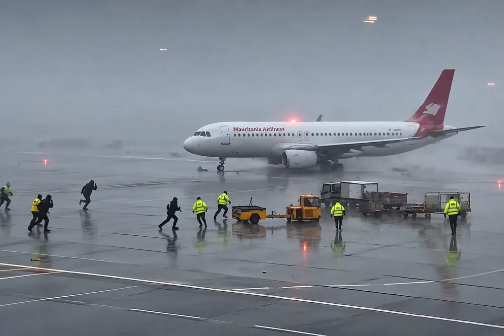 Ale nim rzucało! Wiatr obracał samolotem jak szmacianą lalką [WIDEO]