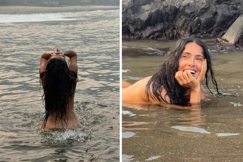 Salma Hayek świętuje urodziny nagą kąpielą. Trudno uwierzyć, że skończyła 60 lat [ZDJĘCIA]