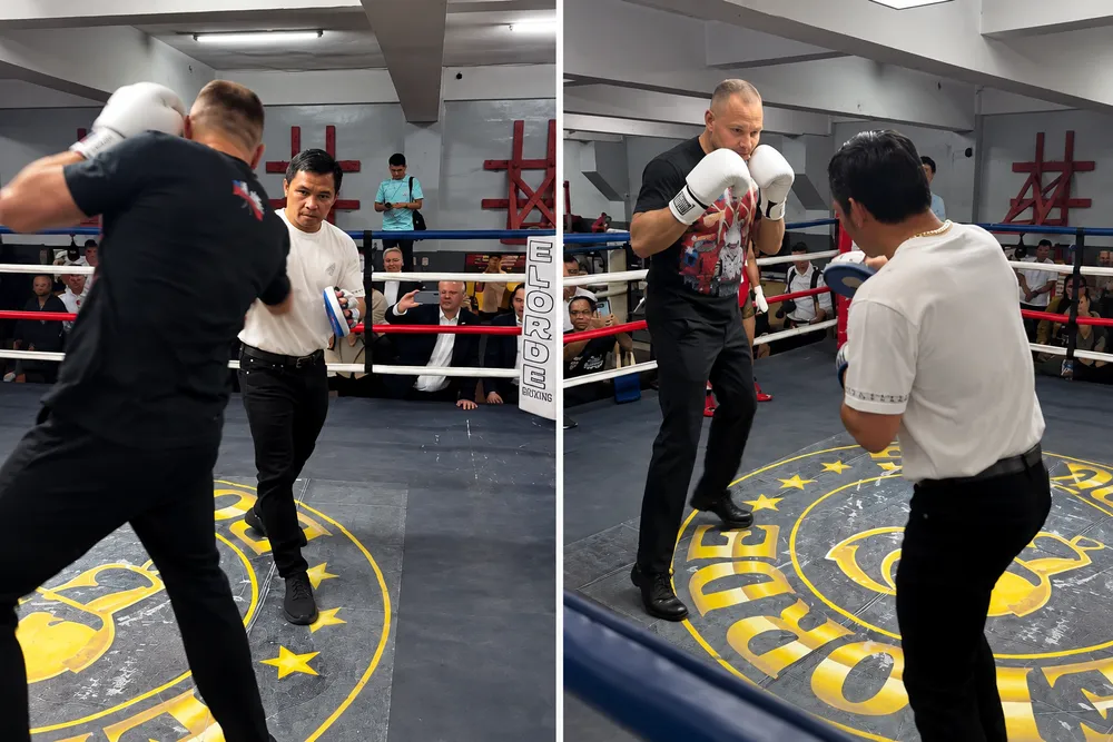 Prezydent Nawrocki sparował z legendą. Manny Pacquiao: „To był zaszczyt” [WIDEO]