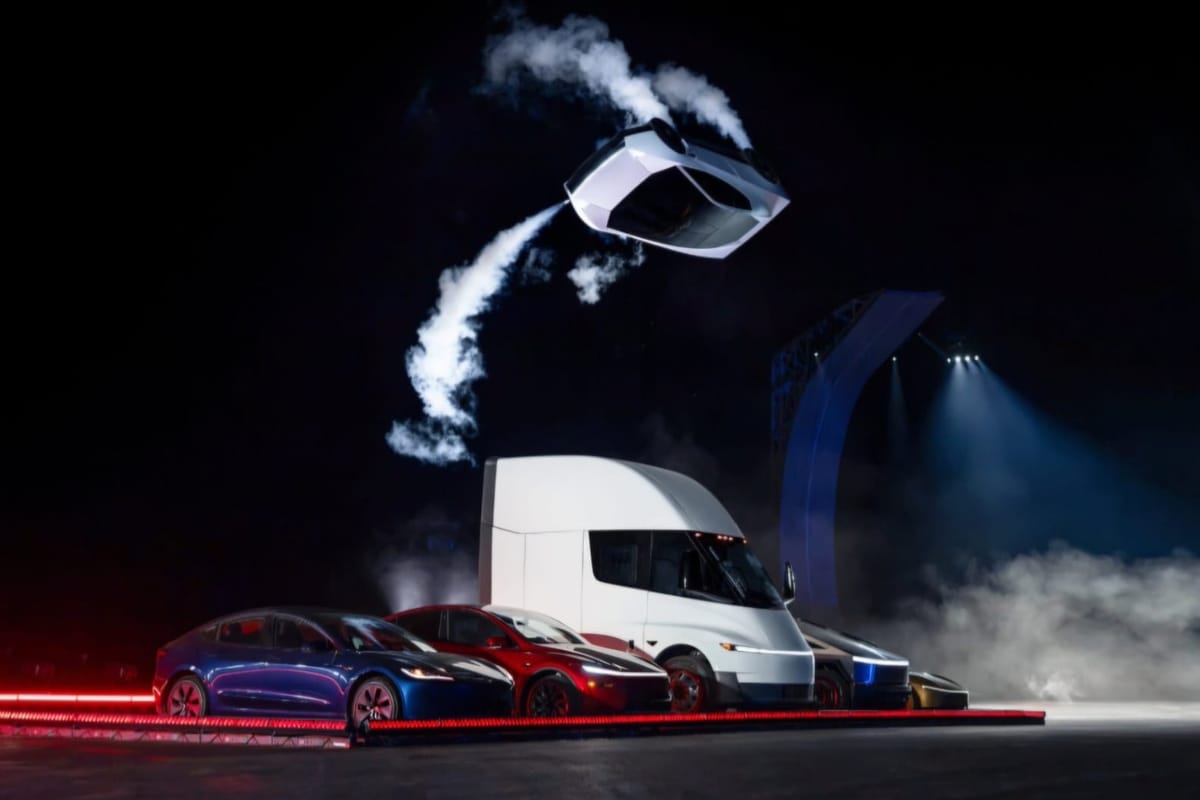 Świat w szoku. Oto latający samochód od Muska. Nowa Tesla z kosmiczną technologią