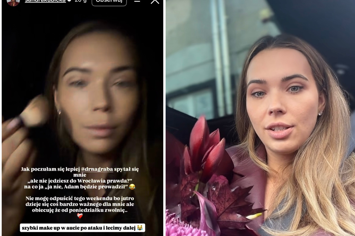 Myślała, że to zawał. Sandra Kubicka wylądowała w szpitalu