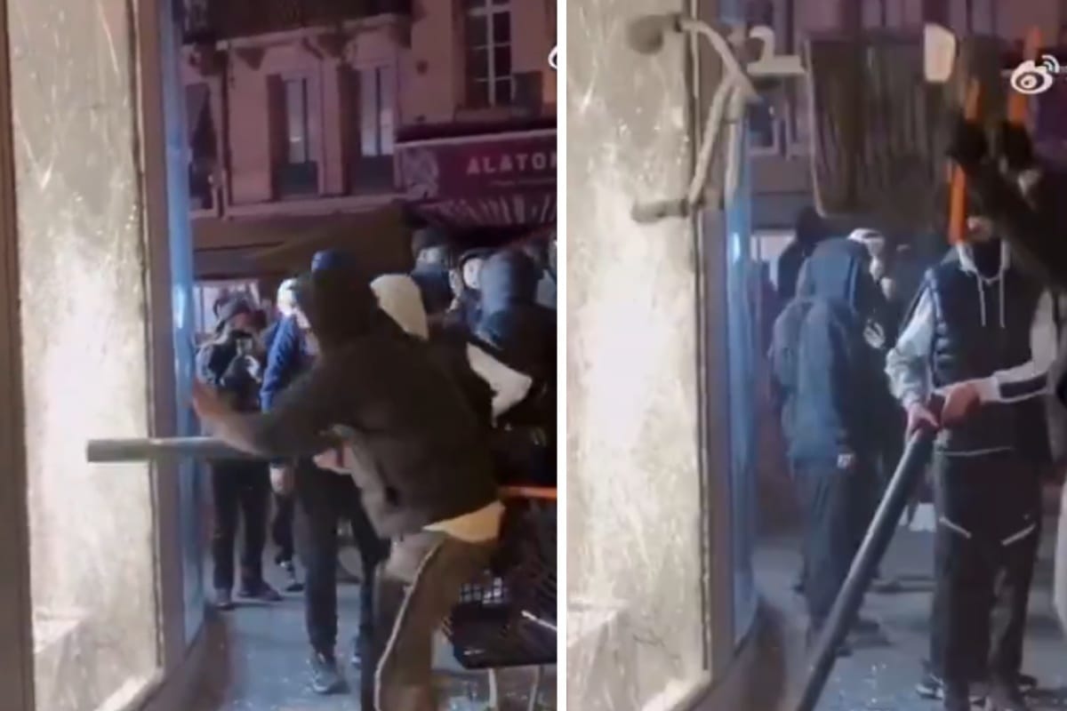 Chińska firma zrobiła interes życia. Zamieszki we Francji zostały... reklamą jej szyb! WIDEO