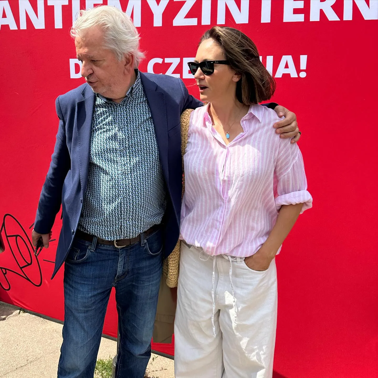 Juliusz Machulski i Ilona Ostrowska