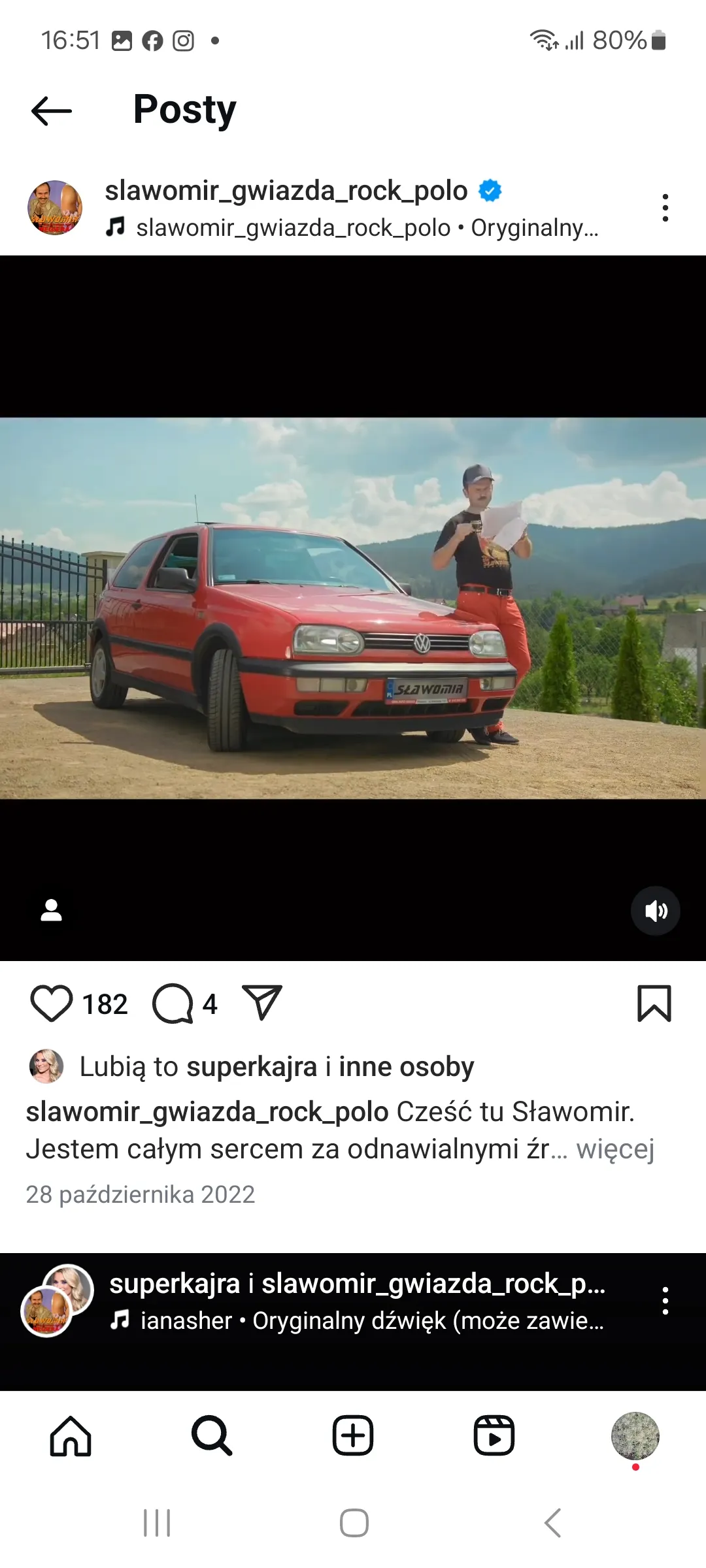 Małżonkowie chwalą się swoim autem