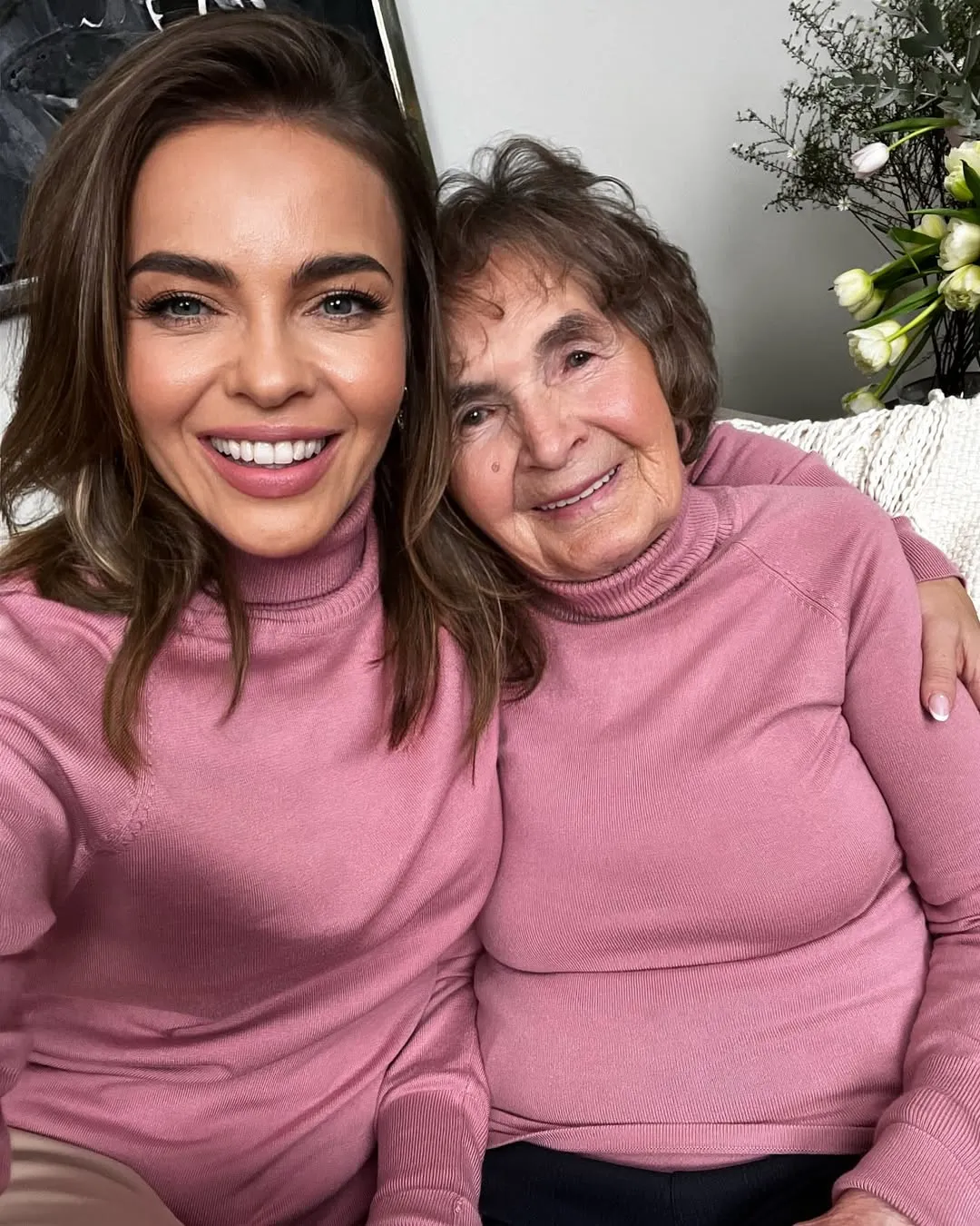 Edyta Herbuś i jej rodzina