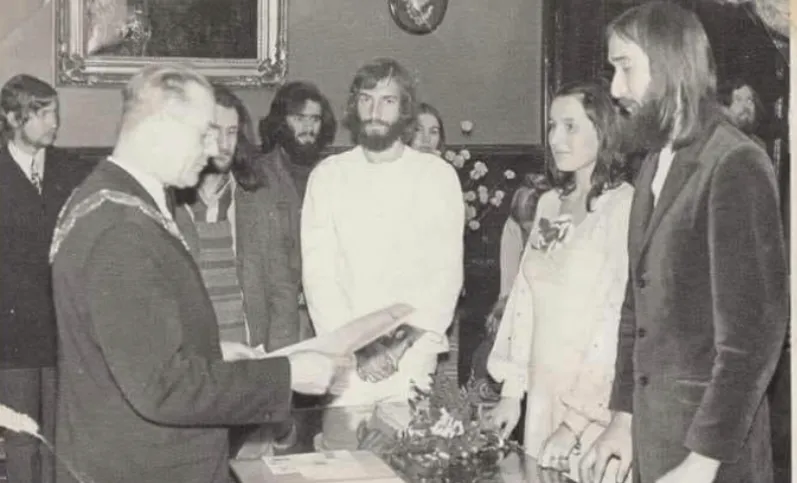 Ślub Kory z Markiem Jackowskim w grudniu 1971 roku