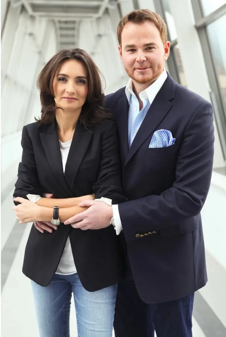 bomirski-Lanckoroński z pierwszą żoną Dominiką Kulczyk 