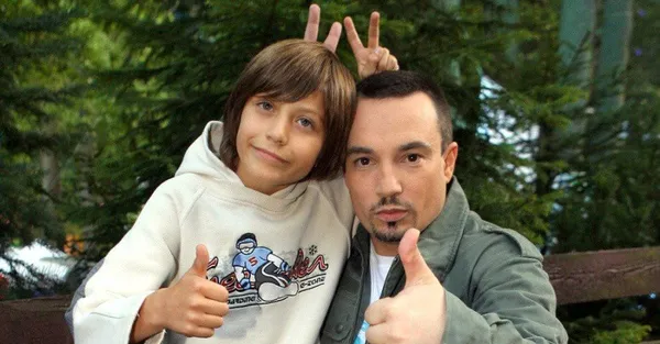 Jacek Stachursky z synem