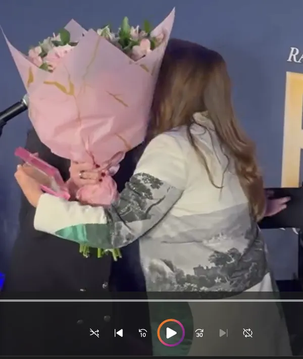Alicja na spotaniu w Nowym Jorku