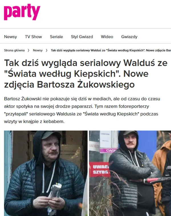 Żukowski stał się bohaterem portali