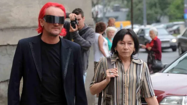 Michał Wiśniewski z mamą Grażyną