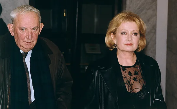 Gustaw Holoubek i Magdalena Zawadzka