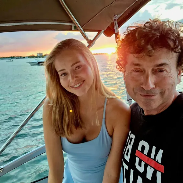 Agata i Piotr na jachcie