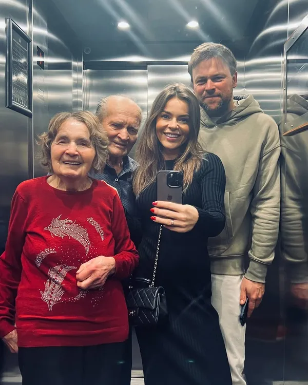 Edyta Herbuś i jej rodzina