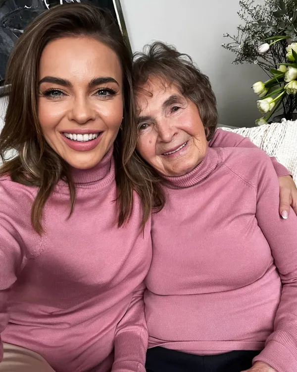 Edyta Herbuś i jej rodzina