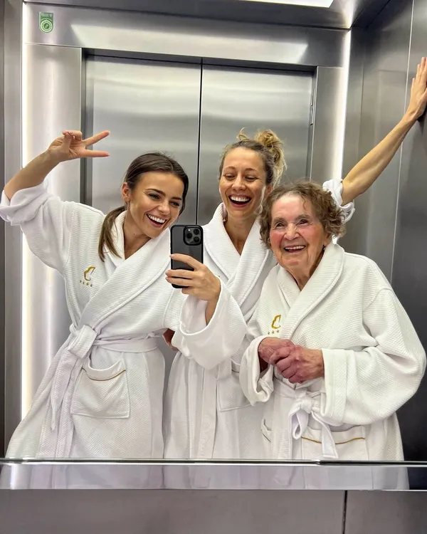 Edyta Herbuś i jej rodzina
