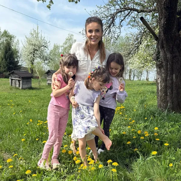 Edyta Herbuś i jej rodzina