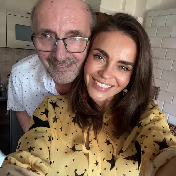 Edyta Herbuś i jej rodzina