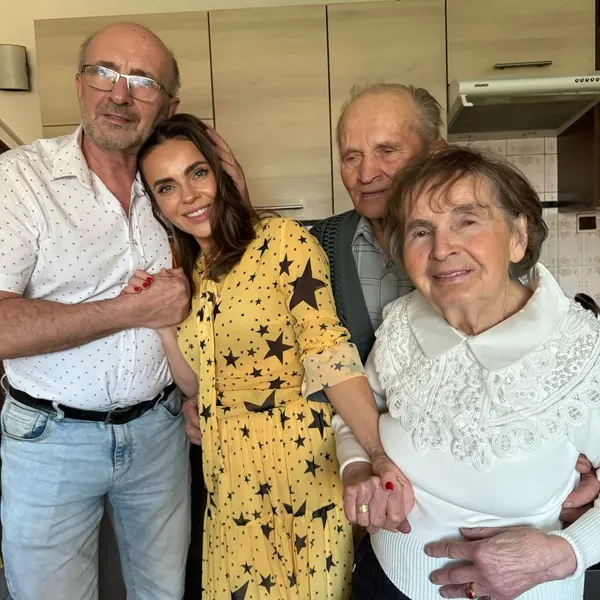 Edyta Herbuś i jej rodzina