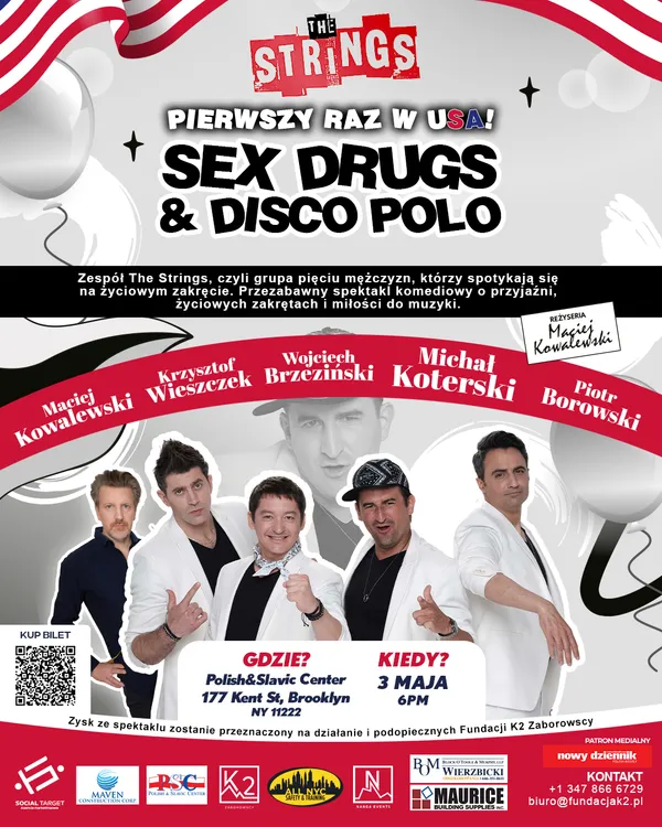 Plakat na sztukę teatralną Koterskiego