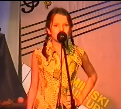 Jeden z występów - bluzkę zrobiła sama