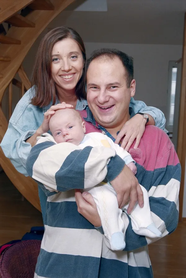 Hanna Śleszyńska z synem