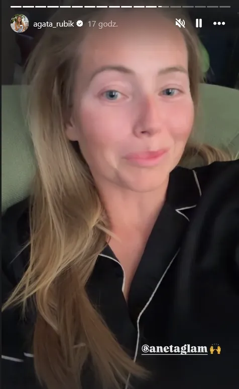 Agata nadaje z łóżka