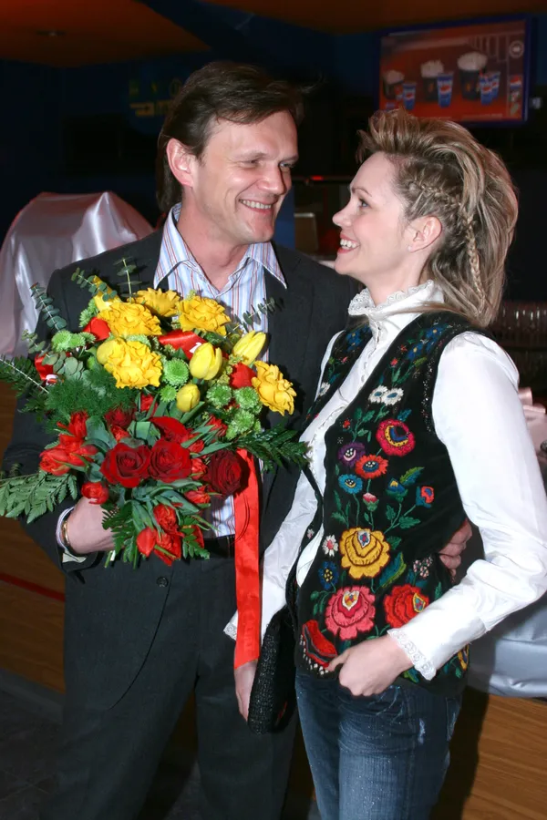 Weronika Marczuk i Cezary Pazura