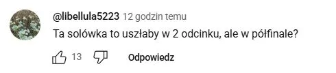 Komentarze po występie Tomasza Wolnego