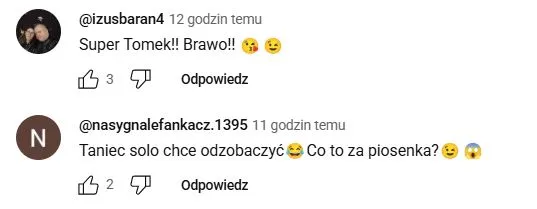 Komentarze po występie Tomasza Wolnego