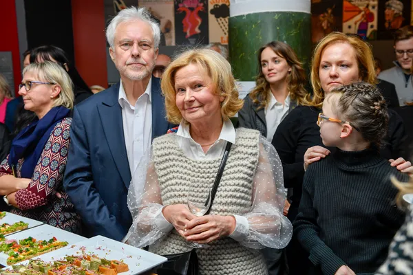 Barbara Bursztynowicz z mężem 