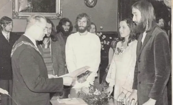 Ślub Kory z Markiem Jackowskim w grudniu 1971 roku