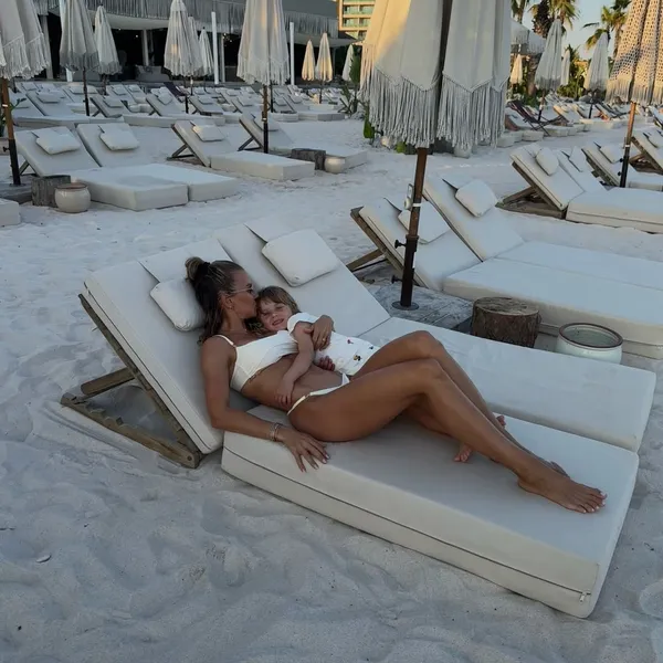 Anna Lewandowska z córką