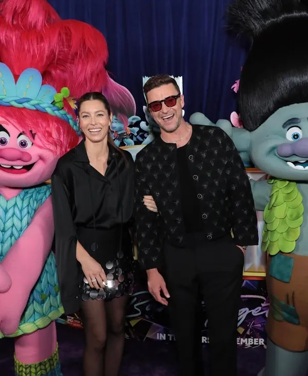 Justin Timberlake z żoną Jessicą Biel