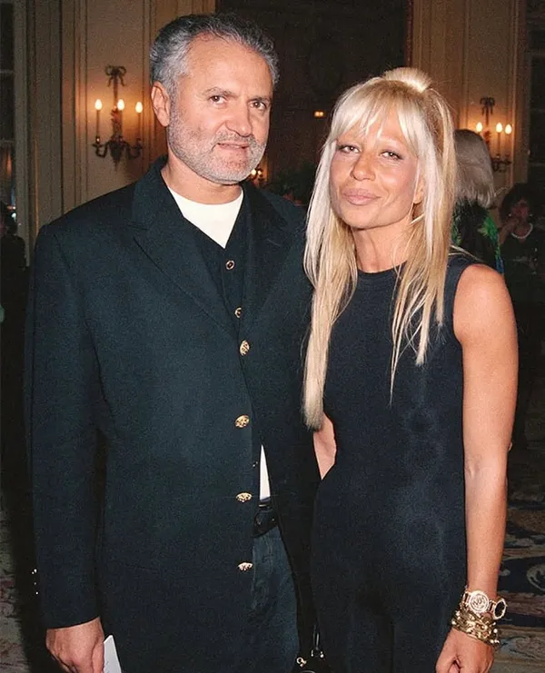 Donatella Versace z bratem Giannim