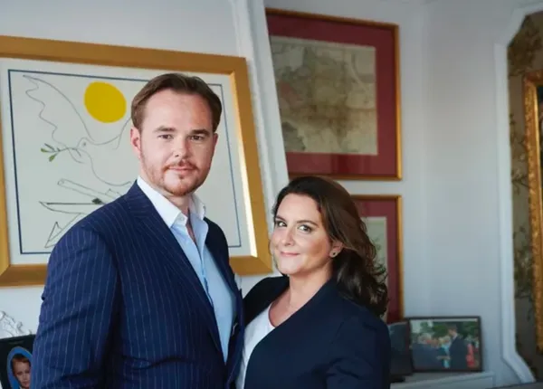 bomirski-Lanckoroński z żoną Heleną
