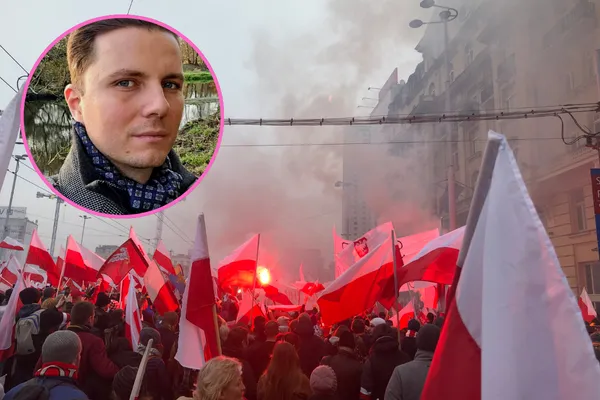 Chłopak Marianny oberwał na Marszu! Piotr Korczarowski dostał w twarz… „za Putina”