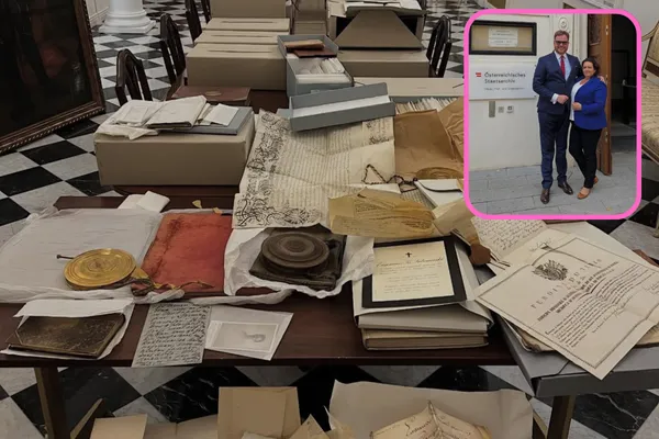 Rodzinne skarby wracają do Polski. Jan Lubomirski-Lanckoroński odebrał bezcenne archiwa z Austrii [ZDJĘCIA]