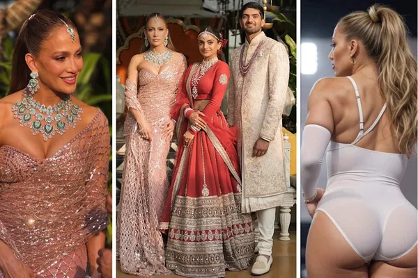 Prawie NAGA Jennifer Lopez na weselu córki indyjskiego miliardera. "Oszalała?!". Zobaczcie sami! [WIDEO]