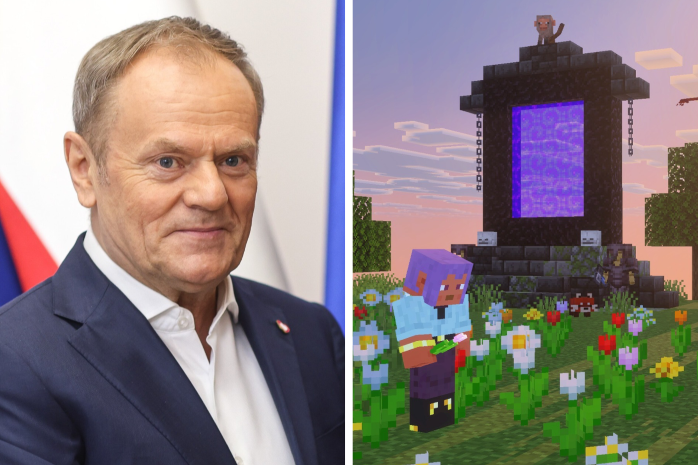 Tusk wskazał Minecrafta jako przykład gry promującej przemoc. W sieci burza: „JAKI WSTYD”