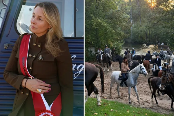 Plejada gwiazd na Hubertusie u Ferenstein-Kraśko. Przeprawa przez Krutynię skończyła się kąpielą!