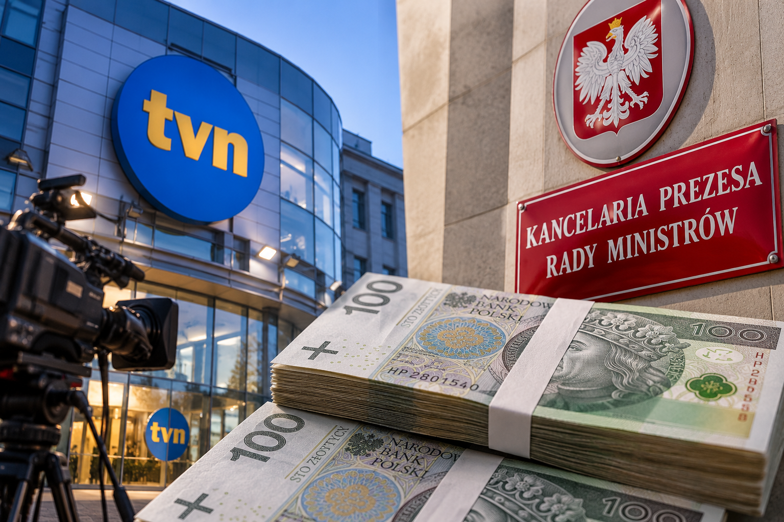 Emisja rządowych spotów w TVN ma kosztować krocie. Jest dokument