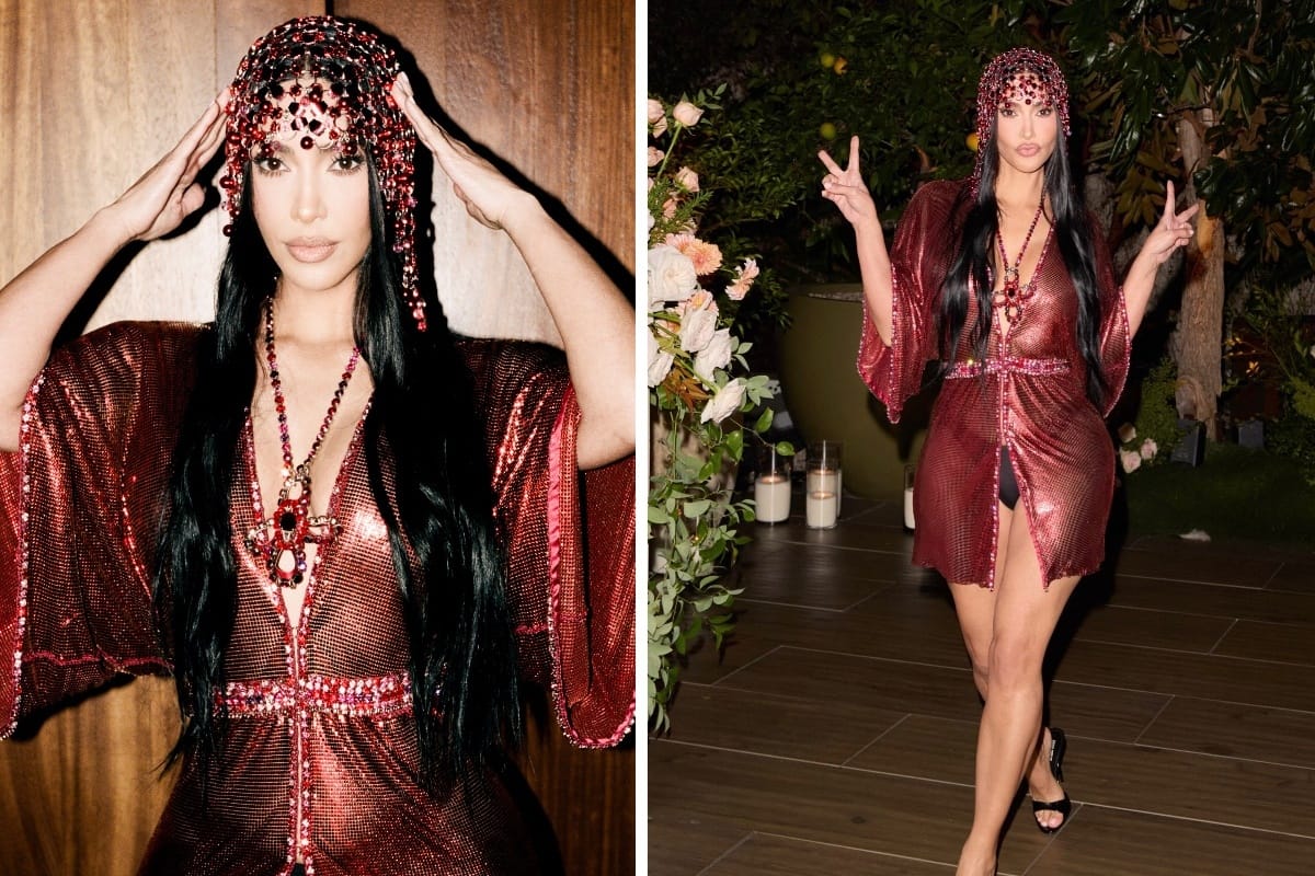 Kim Kardashian świętowała 46. urodziny. Prześwitujące kreacje skradły całe show! [ZDJĘCIA]